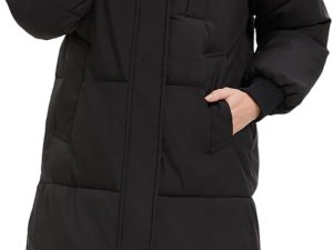 Long Puffer Jacket for Women, Thickened Winter Coat Hooded with Deep Pockets, Ladies Warm Winter Jacket